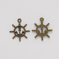 Zinc Alloy Ship Wheel Charm Pendant No.736119 for DIY Necklace Bracelet Jewelry Making view 4