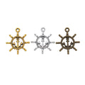 Zinc Alloy Ship Wheel Charm Pendant No.736119 for DIY Necklace Bracelet Jewelry Making view 5