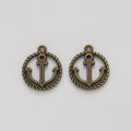 Zinc Alloy Anchor Charm Pendant No.345798 for DIY Necklace Bracelet Jewelry Making view 3