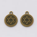 Zinc Alloy Hexagon Charm Pendant for DIY Necklace Bracelet Jewelry Making view 3