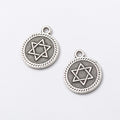 Zinc Alloy Hexagon Charm Pendant for DIY Necklace Bracelet Jewelry Making view 2