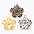 Zinc Alloy Rose Charm Pendant No.701316 for DIY Necklace Bracelet Jewelry Making view 5