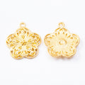 Zinc Alloy Rose Charm Pendant No.701316 for DIY Necklace Bracelet Jewelry Making view 4