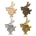 Zinc Alloy Rabbit Charm Pendant No.649301 for DIY Necklace Bracelet Jewelry Making view 5