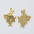 Zinc Alloy Rabbit Charm Pendant No.649301 for DIY Necklace Bracelet Jewelry Making view 4