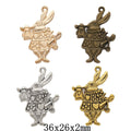 Zinc Alloy Rabbit Charm Pendant No.649301 for DIY Necklace Bracelet Jewelry Making view 1