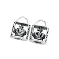 Zinc Alloy Crown Lock Charm Pendant for DIY Necklace Bracelet Jewelry Making view 3