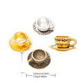 Zinc Alloy Coffee Cup Charm Pendant No.353449 for DIY Necklace Bracelet Jewelry Making view 1