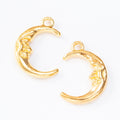 Zinc Alloy Moon Charm Pendant No.322277 for DIY Necklace Bracelet Jewelry Making view 3