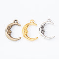 Zinc Alloy Moon Charm Pendant No.322277 for DIY Necklace Bracelet Jewelry Making view 5