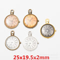 Zinc Alloy Clock Charm Pendant No.744057 for DIY Necklace Bracelet Jewelry Making view 1