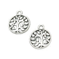 Zinc Alloy Tree Charm Pendant No.224906 for DIY Necklace Bracelet Jewelry Making view 2