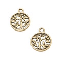 Zinc Alloy Tree Charm Pendant No.224906 for DIY Necklace Bracelet Jewelry Making view 3