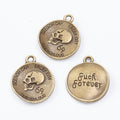 Zinc Alloy Skull Charm Pendant No.756732 for DIY Necklace Bracelet Jewelry Making view 3