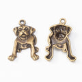 Zinc Alloy Dog Charm Pendant No.336210 for DIY Necklace Bracelet Jewelry Making view 2