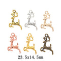 Zinc Alloy Deer Charm Pendant No.443893 for DIY Necklace Bracelet Jewelry Making view 1