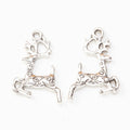 Zinc Alloy Deer Charm Pendant No.443893 for DIY Necklace Bracelet Jewelry Making view 2