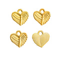 Zinc Alloy Winged Heart Charm Pendant No.742523 for DIY Necklace Bracelet Jewelry Making view 4