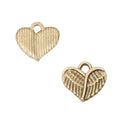 Zinc Alloy Winged Heart Charm Pendant No.742523 for DIY Necklace Bracelet Jewelry Making view 2