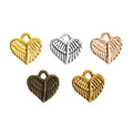 Zinc Alloy Winged Heart Charm Pendant No.742523 for DIY Necklace Bracelet Jewelry Making view 5