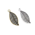 Zinc Alloy Leaf Charm Pendant No.421761 for DIY Necklace Bracelet Jewelry Making view 4