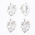 DIY Vintage Zinc Alloy Jewelry Accessories Leaf Pendant Charms For Necklace Making view 3
