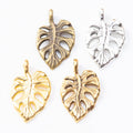 DIY Vintage Zinc Alloy Jewelry Accessories Leaf Pendant Charms For Necklace Making view 1