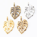 DIY Vintage Zinc Alloy Jewelry Accessories Leaf Pendant Charms For Necklace Making view 5
