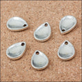 Antique Silver Zinc Alloy Teardrop Charm Pendant for DIY Necklace Bracelet Jewelry Making view 1