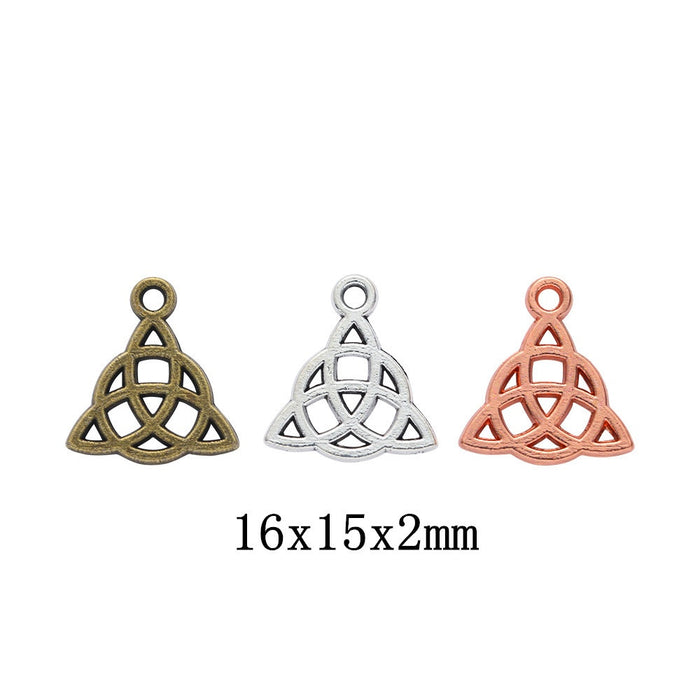 Zinc Alloy Hollow Triangle Charm Pendant for DIY Necklace Bracelet Jewelry Making