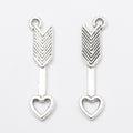 Zinc Alloy Bow And Arrow Charm Pendant No.033468 for DIY Necklace Bracelet Jewelry Making view 2