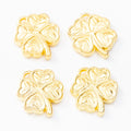 Zinc Alloy Four Leaf Clover Charm Pendant No.922573 for DIY Necklace Bracelet Jewelry Making view 4