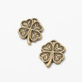 Zinc Alloy Four Leaf Clover Charm Pendant No.922573 for DIY Necklace Bracelet Jewelry Making view 2