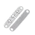 Zinc Alloy Cross Tag Charm Pendant for DIY Necklace Bracelet Jewelry Making view 2