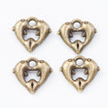 Zinc Alloy Heart Dolphin Charm Pendant for DIY Necklace Bracelet Jewelry Making view 2