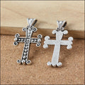 Zinc Alloy Cross Charm Pendant No.872670 for DIY Necklace Bracelet Jewelry Making view 4