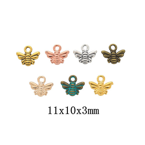Zinc Alloy Bee Charm Pendant No.594899 for DIY Necklace Bracelet Jewelry Making