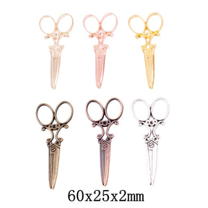 Zinc Alloy Scissors Charm Pendant No.930174 for DIY Necklace Bracelet Jewelry Making