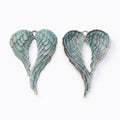 Zinc Alloy Wing Charm Pendant No.333520 for DIY Necklace Bracelet Jewelry Making view 4
