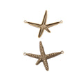 Zinc Alloy Starfish Charm Pendant No.972232 for DIY Necklace Bracelet Jewelry Making view 2