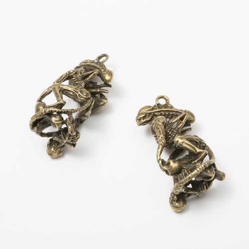 Zinc Alloy Skull Charm Pendant No.607599 for DIY Necklace Bracelet Jewelry Making