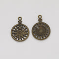 Zinc Alloy Compass Ship Charm Pendant for DIY Necklace Bracelet Jewelry Making view 3