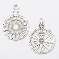 Zinc Alloy Compass Ship Charm Pendant for DIY Necklace Bracelet Jewelry Making view 2