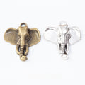 Zinc Alloy Elephant Head Charm Pendant No.792938 for DIY Necklace Bracelet Jewelry Making view 1