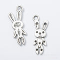 Zinc Alloy Rabbit Charm Pendant No.491640 for DIY Necklace Bracelet Jewelry Making view 2