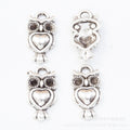 Zinc Alloy Owl Charm Pendant No.799901 for DIY Necklace Bracelet Jewelry Making view 3