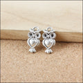 Zinc Alloy Owl Charm Pendant No.799901 for DIY Necklace Bracelet Jewelry Making view 4