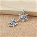 Zinc Alloy Ship Wheel Charm Pendant No.959805 for DIY Necklace Bracelet Jewelry Making view 4