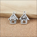 Zinc Alloy Dog House Charm Pendant No.560571 for DIY Necklace Bracelet Jewelry Making view 4
