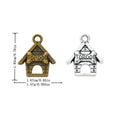 Zinc Alloy Dog House Charm Pendant No.560571 for DIY Necklace Bracelet Jewelry Making view 1